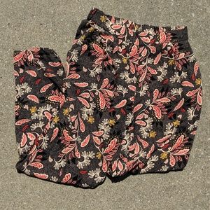 H&M soft flowy pattern pants size 6